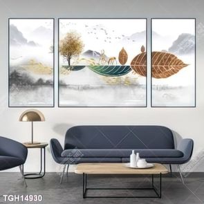 Tranh ghép tráng gương treo trang trí tường