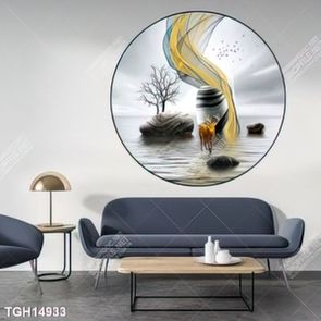 Tranh treo phòng khách đẹp ghép bộ