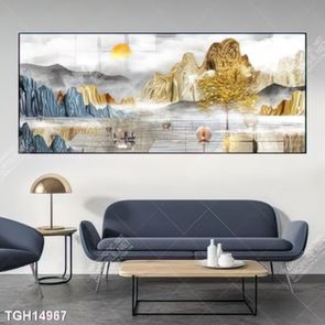 Tranh canvas decor phòng khách đẹp hiện đại