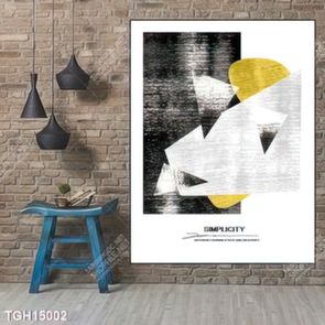 Tranh ghép tôn vẻ đẹp mảng tường trắng