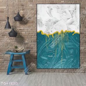 Tranh ghép tôn vẻ đẹp mảng tường trắng