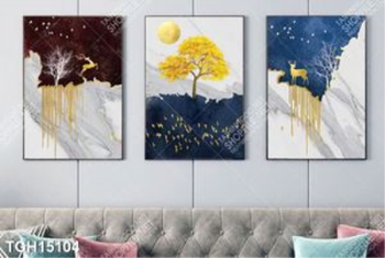 Tranh decor phong cách nội thất tối giản
