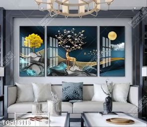 Tranh ghép 3d in vải canvas