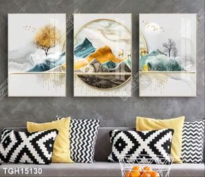 Tranh ghép 3d in vải canvas