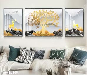 Tranh decor phong cách nội thất tối giản