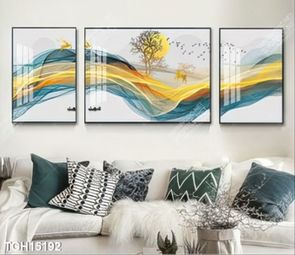 Tranh canvas decor phòng khách đẹp hiện đại