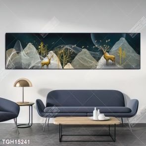 Tranh treo phòng khách đẹp ghép bộ