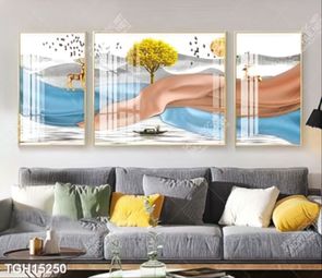 Tranh ghép tôn vẻ đẹp mảng tường trắng