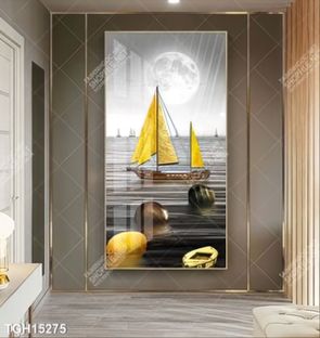 Tranh canvas decor phòng khách đẹp hiện đại