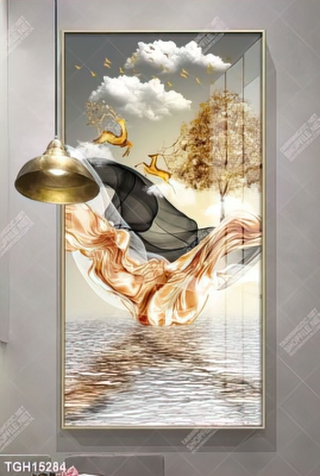 Tranh ghép tráng gương treo trang trí tường