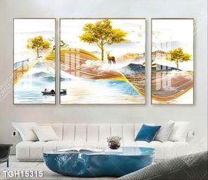 Tranh treo tường 3D đẹp cho phòng khách hiện đại