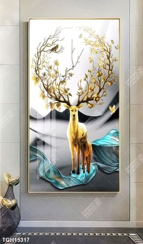 Tranh canvas decor phòng khách đẹp hiện đại