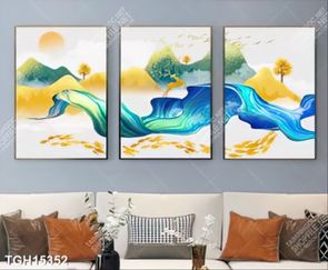 Tranh ghép theo bộ trang trí tường nhà độc đáo