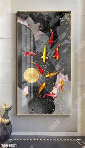 Tranh ghép tôn vẻ đẹp mảng tường trắng