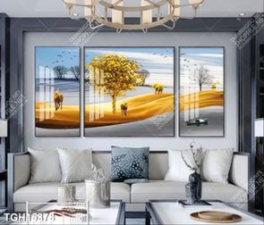 Tranh canvas decor phòng khách đẹp hiện đại