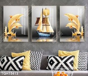 Tranh treo tường 3D đẹp cho phòng khách hiện đại