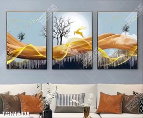 Tranh ghép 3d in vải canvas