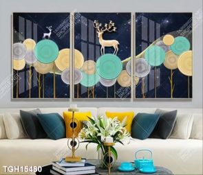 Tranh ghép 3d in vải canvas