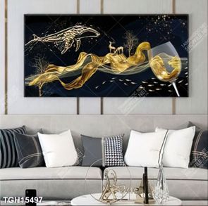 Tranh decor phong cách nội thất tối giản