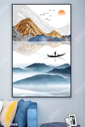 Tranh ghép tôn vẻ đẹp mảng tường trắng