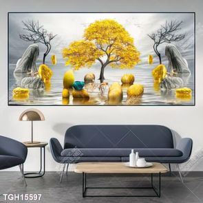 Tranh ghép tráng gương treo trang trí tường