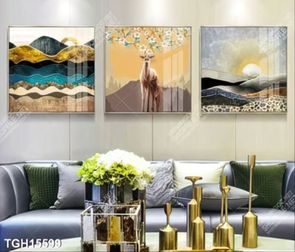 Tranh treo tường ghép bộ nhiều tấm đẹp hiện đại