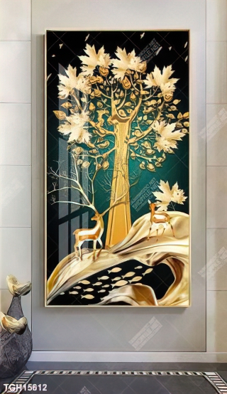Tranh decor phong cách nội thất tối giản