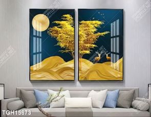 Tranh decor phong cách nội thất tối giản