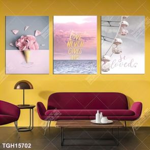 Tranh treo tường ghép bộ nhiều tấm đẹp hiện đại