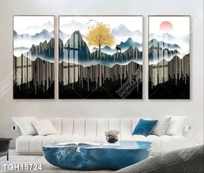 Tranh treo tường ghép bộ nhiều tấm đẹp hiện đại