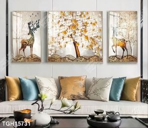 Tranh ghép theo bộ trang trí tường nhà độc đáo