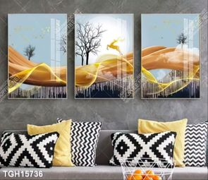 Tranh decor phong cách nội thất tối giản