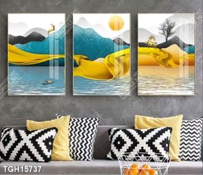 Tranh treo tường 3D đẹp cho phòng khách hiện đại