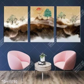 Tranh treo tường ghép bộ nhiều tấm đẹp hiện đại