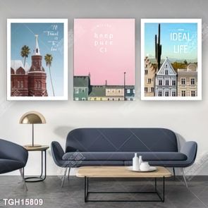 Tranh ghép tráng gương treo trang trí tường