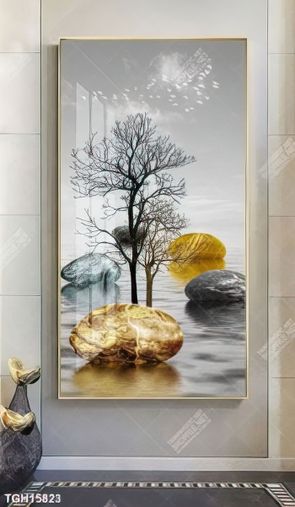 Tranh ghép 3d in vải canvas