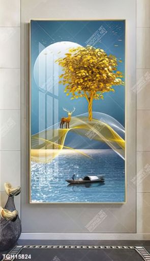 Tranh ghép tráng gương treo trang trí tường