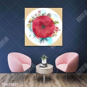 Tranh treo phòng khách đẹp ghép bộ