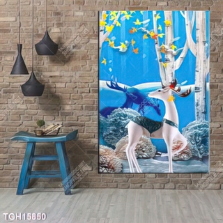 Tranh ghép 3d in vải canvas