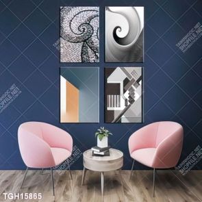 Tranh ghép 3d in vải canvas