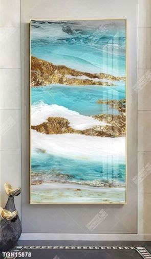 Tranh ghép tôn vẻ đẹp mảng tường trắng