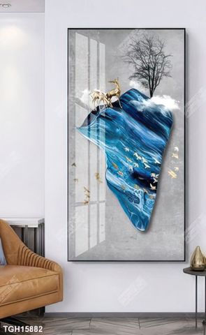 Tranh decor phong cách nội thất tối giản