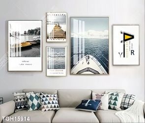 Tranh treo tường ghép bộ nhiều tấm đẹp hiện đại