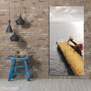 Tranh ghép tôn vẻ đẹp mảng tường trắng