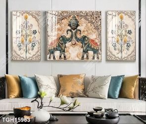 Tranh ghép 3d in vải canvas