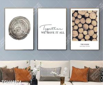 Tranh ghép theo bộ trang trí tường nhà độc đáo
