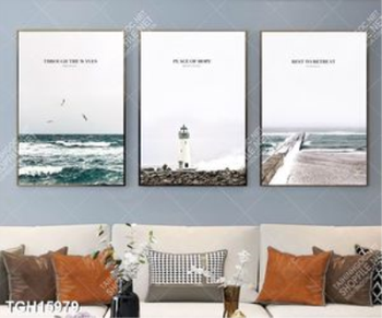 Tranh decor phong cách nội thất tối giản