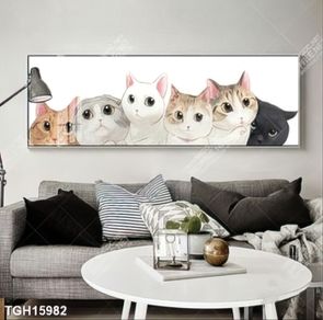 Tranh canvas decor phòng khách đẹp hiện đại