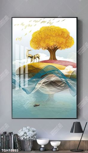 Tranh treo tường ghép bộ nhiều tấm đẹp hiện đại