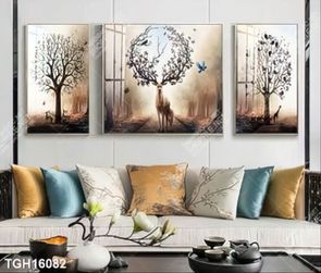 Tranh ghép theo bộ trang trí tường nhà độc đáo